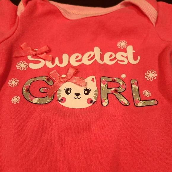 🌟5/$25 Sweetest Girl Onesie Size 0-3 Months - Picture 6 of 6